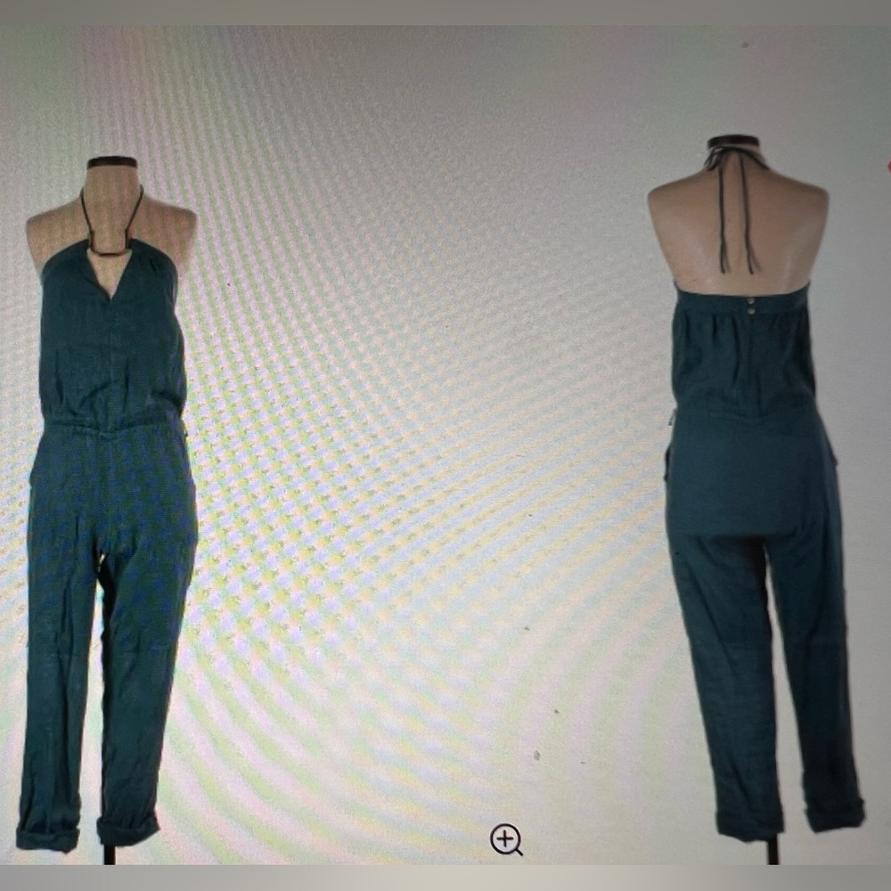 Vix by Paula Hermanny Jumpsuit halter hardware-embellished neckline with belt